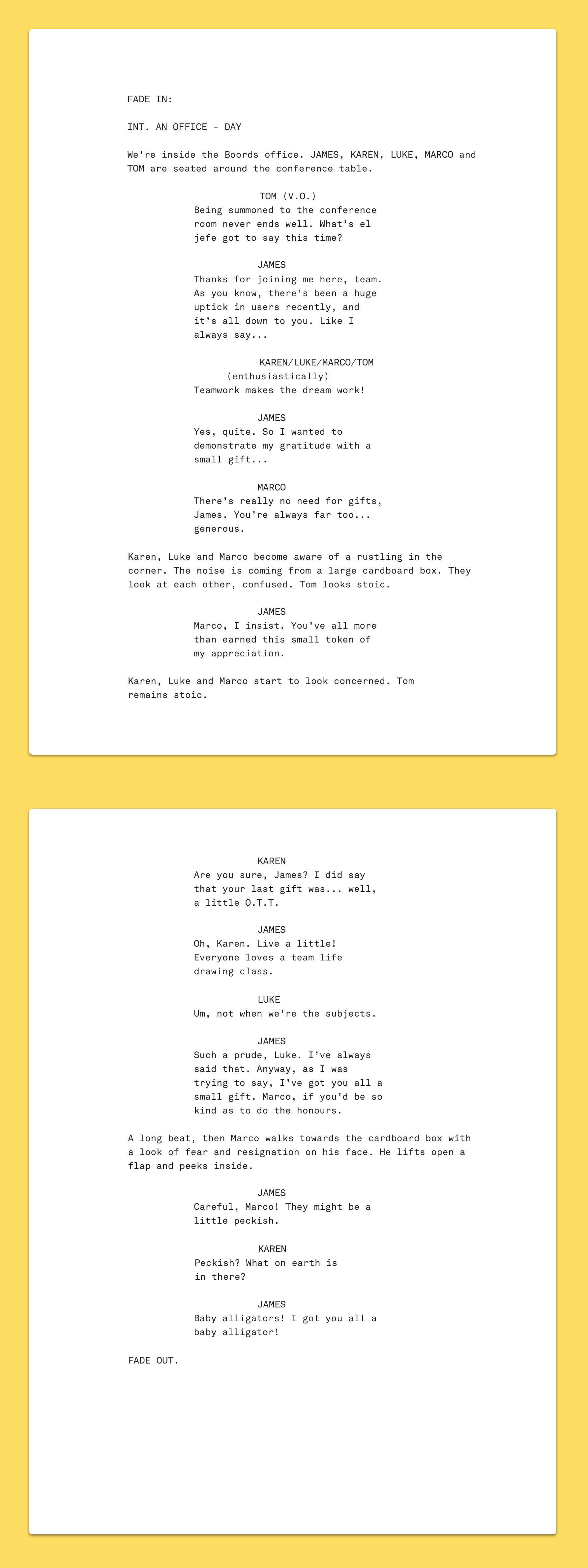 Movie Screenplay Template from downloads.boords.com